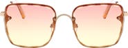 BCBGMAXAZRIA 52mm Beveled Square Sunglasses