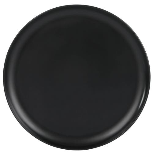 Gibson Home Fairhope 12 Piece Melamine Round Dinnerware Set In Black