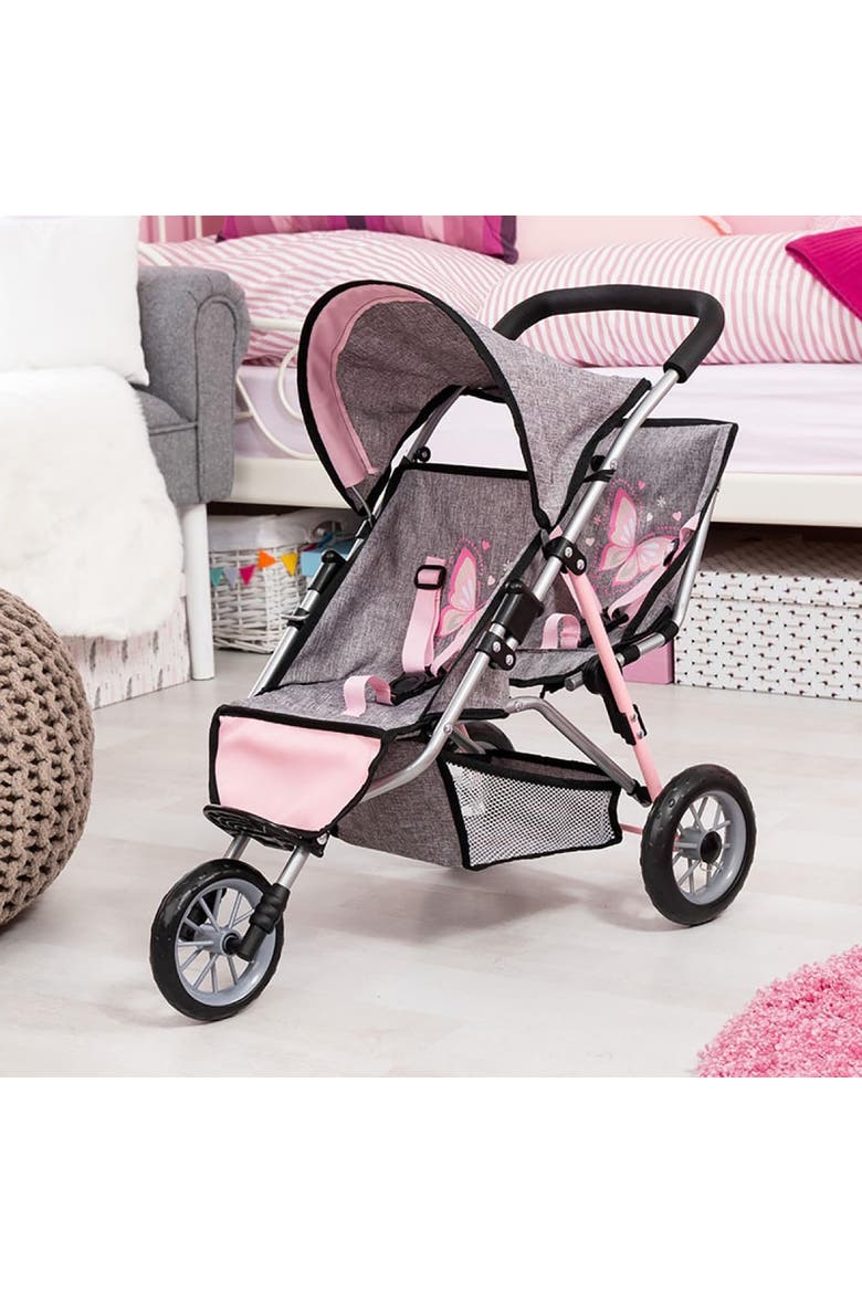 Deluxe Twin Dolls Jogger Stroller, Alternate, color, Multicolored