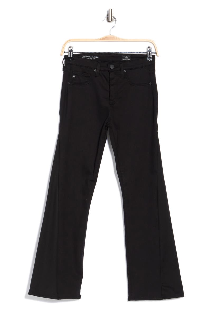 Farrah Mid Rise Crop Bootcut Jeans, Alternate, color, SUPER BLACK