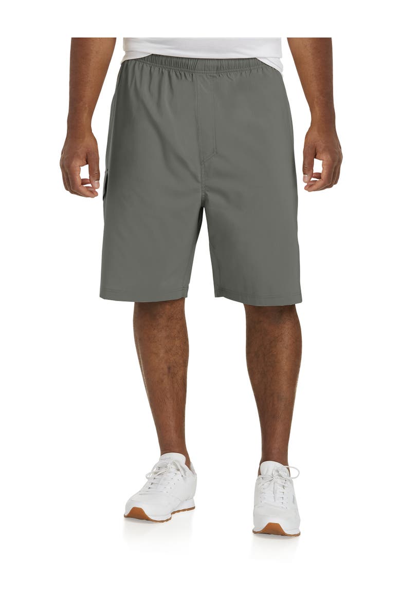 Big & Tall Performance Ripstop Cargo Shorts, Main, color, GRANITE