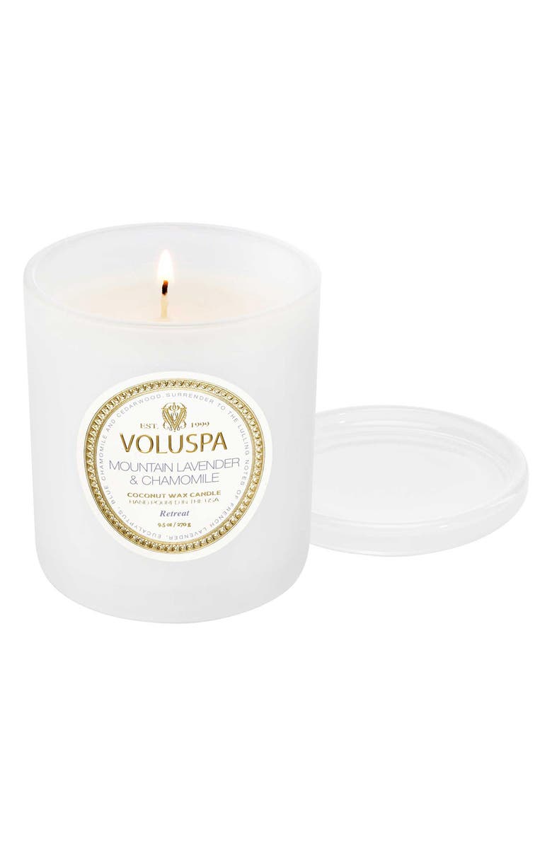 Voluspa Mountain Lavender & Chamomile Boxed Classic Candle, Alternate, color, Mountain Lavender & Chamomile