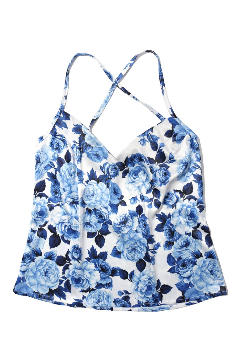 Satin Camisole, Alternate, color, DEJA BLUE