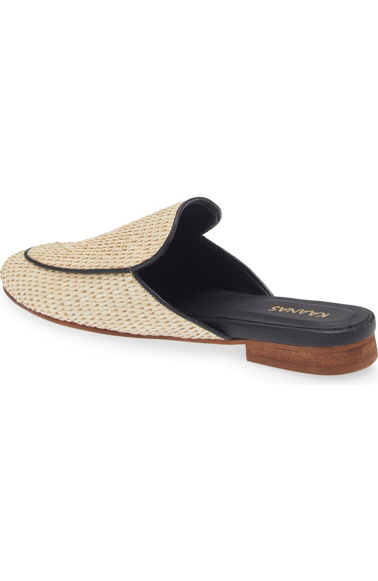 Kaanas Jaspe Basketweave Mule, Alternate, color, Beige Multi