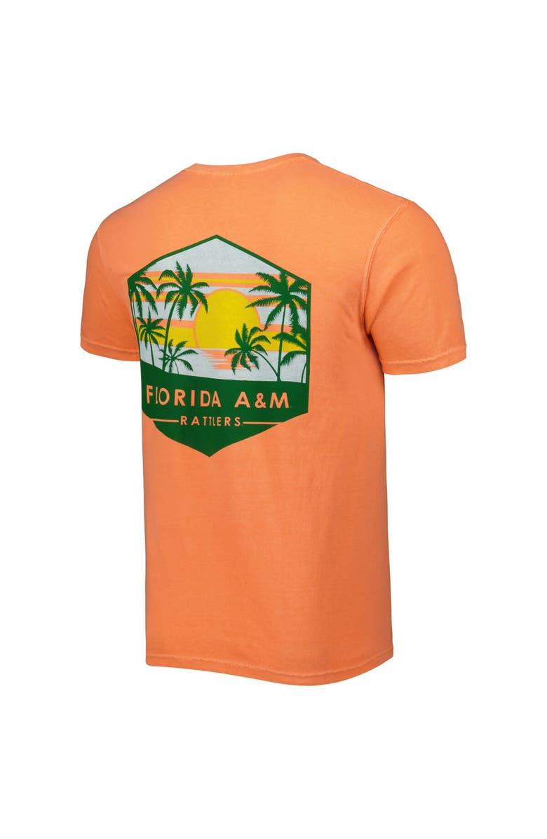 IMAGE ONE Men's Orange Florida A&M Rattlers Landscape Shield T-Shirt, Alternate, color,
