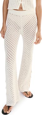 MANGO Openwork Knit Pants
