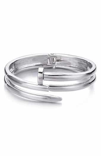 Adornia Hinged Nail Cuff Bracelet