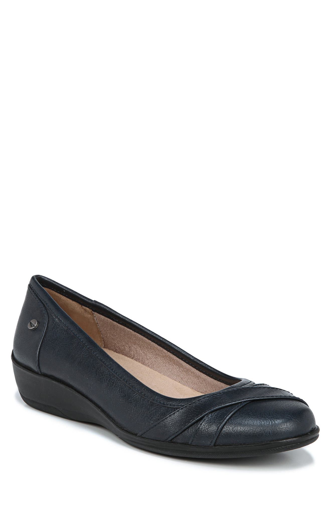 LifeStride Loyal Wedge Flat, Main, color, Navy