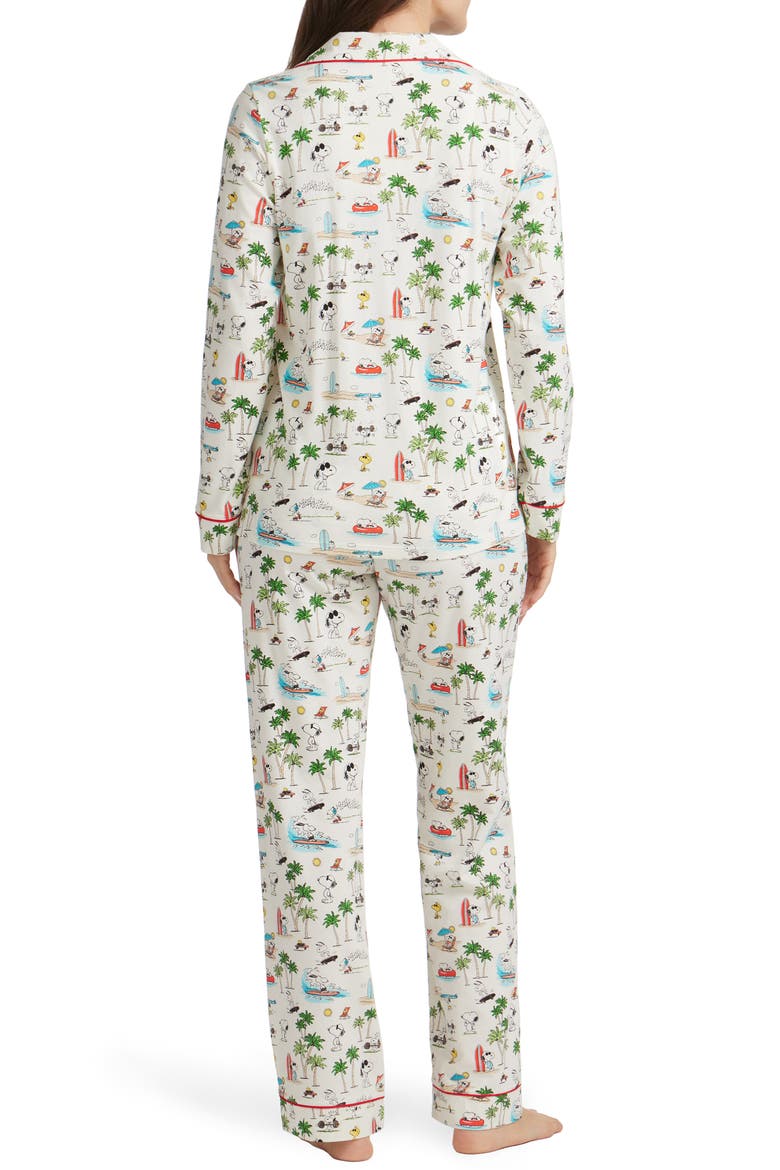 Long Sleeve Print Pajamas, Alternate, color, SNOOPY VENICE BEACH