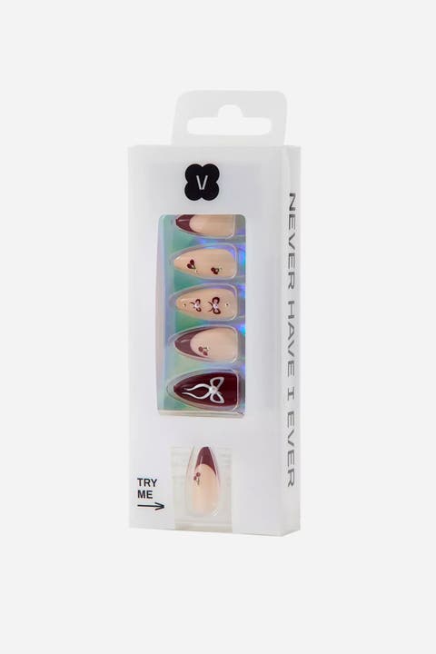 Cherry Cola Almond Press On Nails