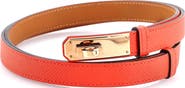Pre-Owned Hermes Kelly Belt Leather Thin