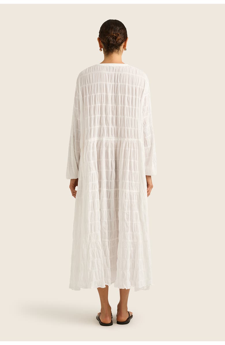 HOPE AND MAY Suki Tiered Cotton Long Sleeve Maxi Dress, Alternate, color,