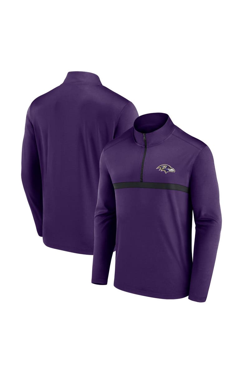 FANATICS Men's Fanatics  Purple Baltimore Ravens Head-to-Head Quarter-Zip Top, Main, color, 
