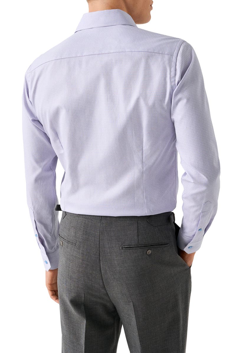 Eton Contemporary Fit Check Cotton Dress Shirt, Alternate, color, 