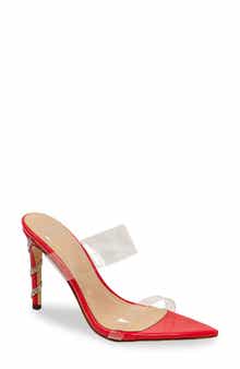 Rhinestone Stiletto Mule Sandal