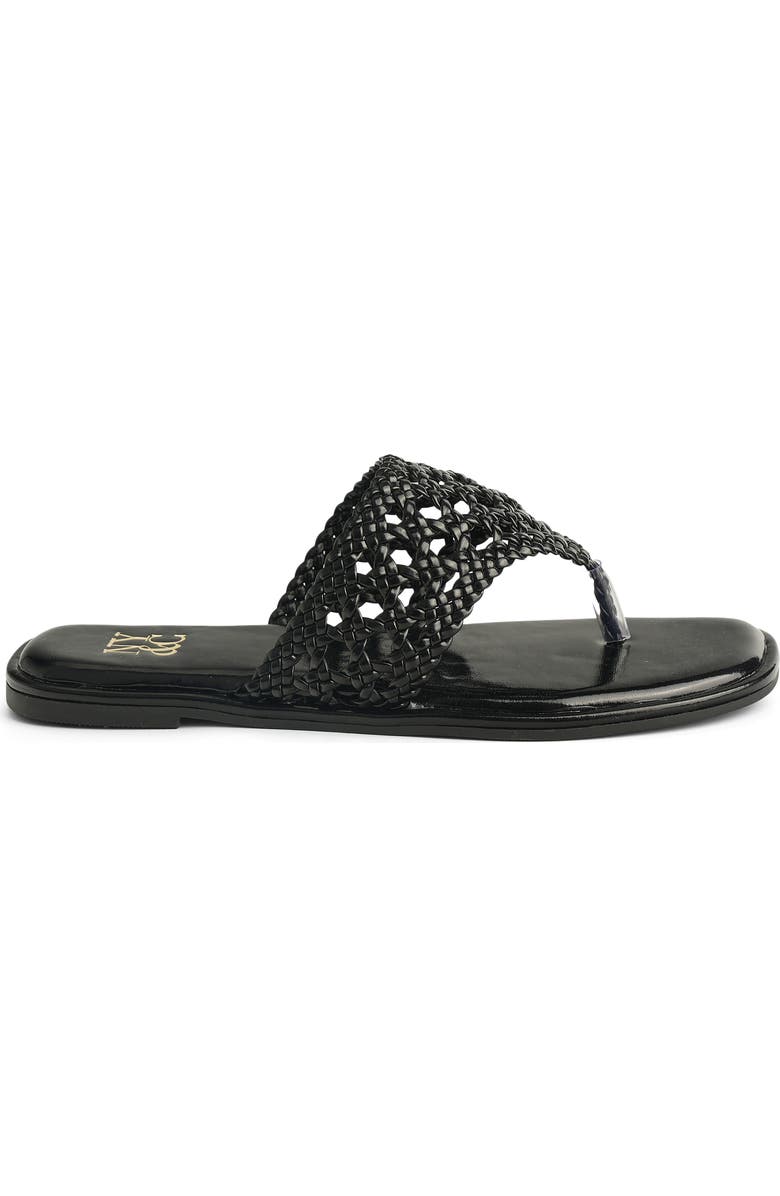 NEW YORK AND COMPANY Phillipa Woven Slide Sandal, Alternate, color, Black