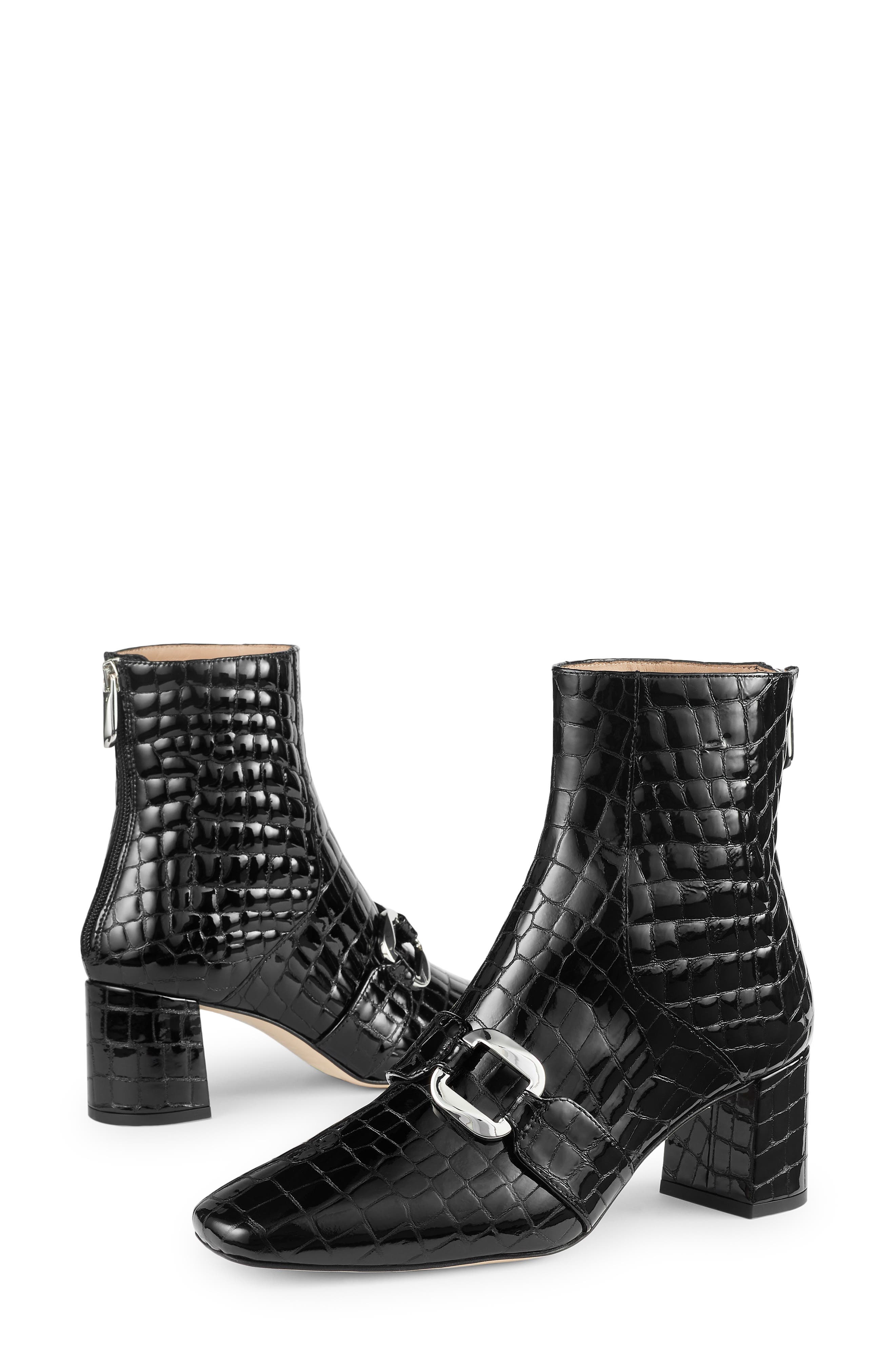 LK Bennett Nadima Oloid Bootie, Alternate, color, Black