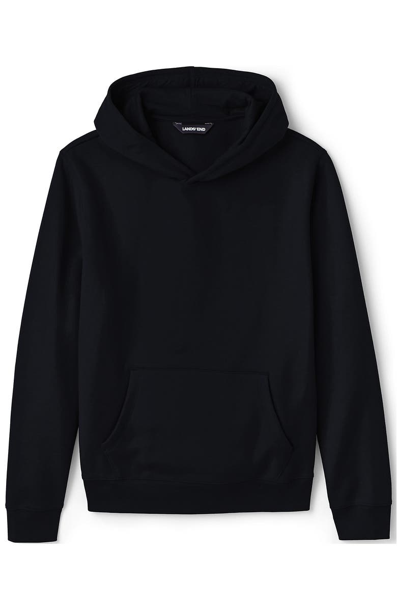 Lands' End School Uniform Adult Hooded Pullover Sweatshirt, Main, color, Black