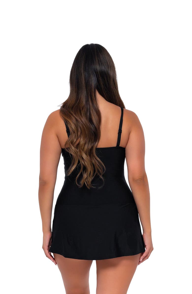 Sunsets Escape Sienna Swim Dress, Alternate, color, Black