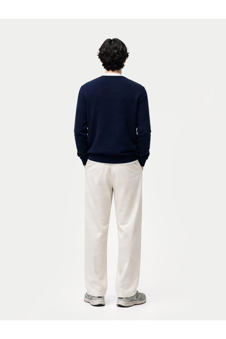 Essential Crewneck Cashmere Sweater, Alternate, color, total eclipse