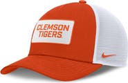 Nike Men's Nike Orange/White Clemson Tigers 2025 On-Field Rise Patch Trucker Adjustable Hat