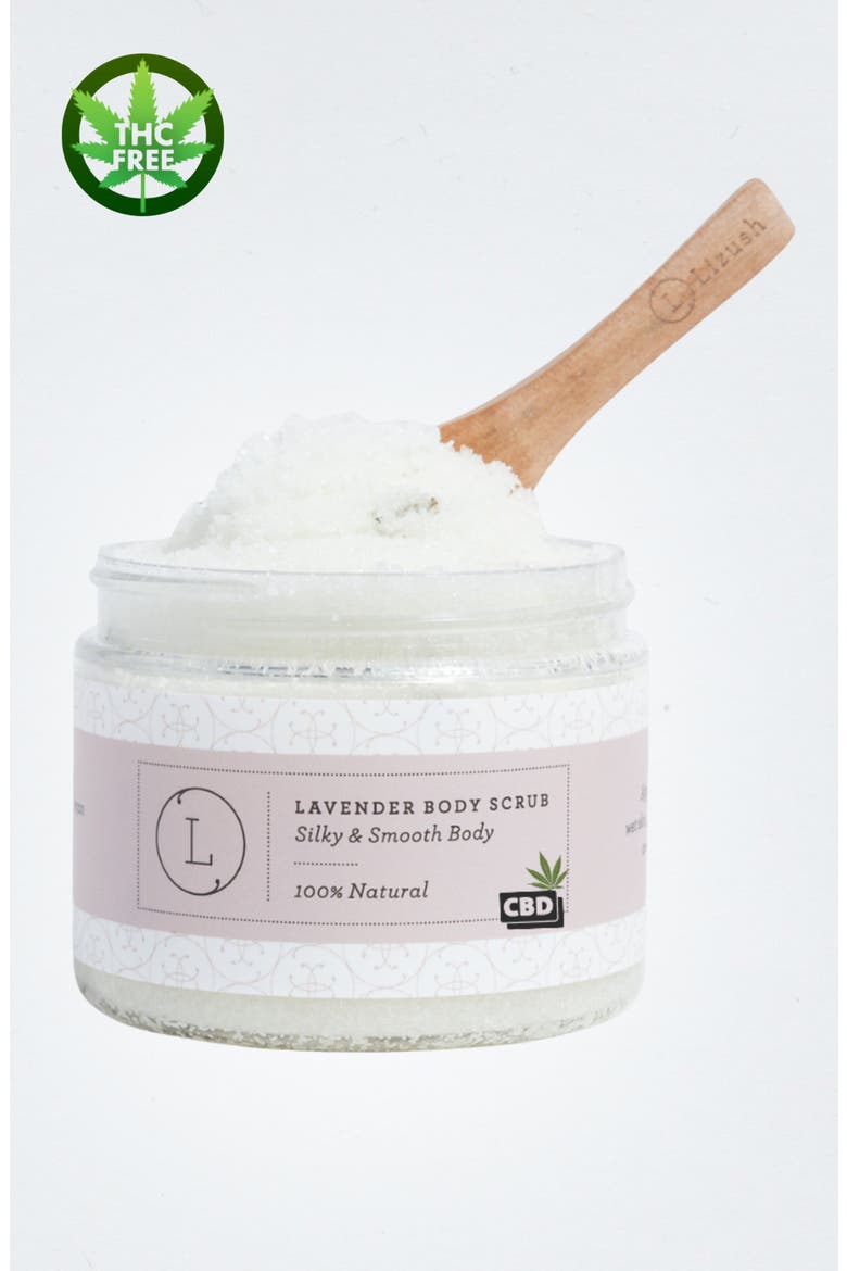 CBD Lavender Body Scrub, Main, color, None