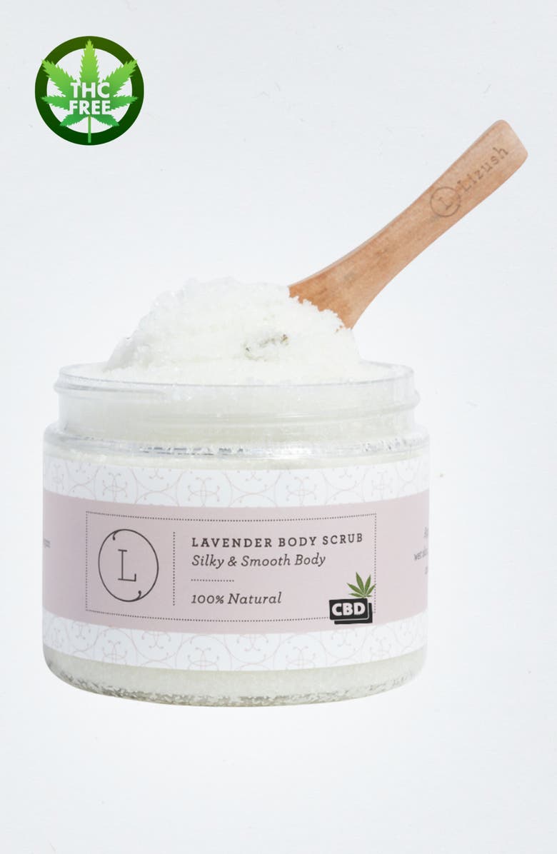 Lizush CBD Lavender Body Scrub, Main, color, NO COLOR