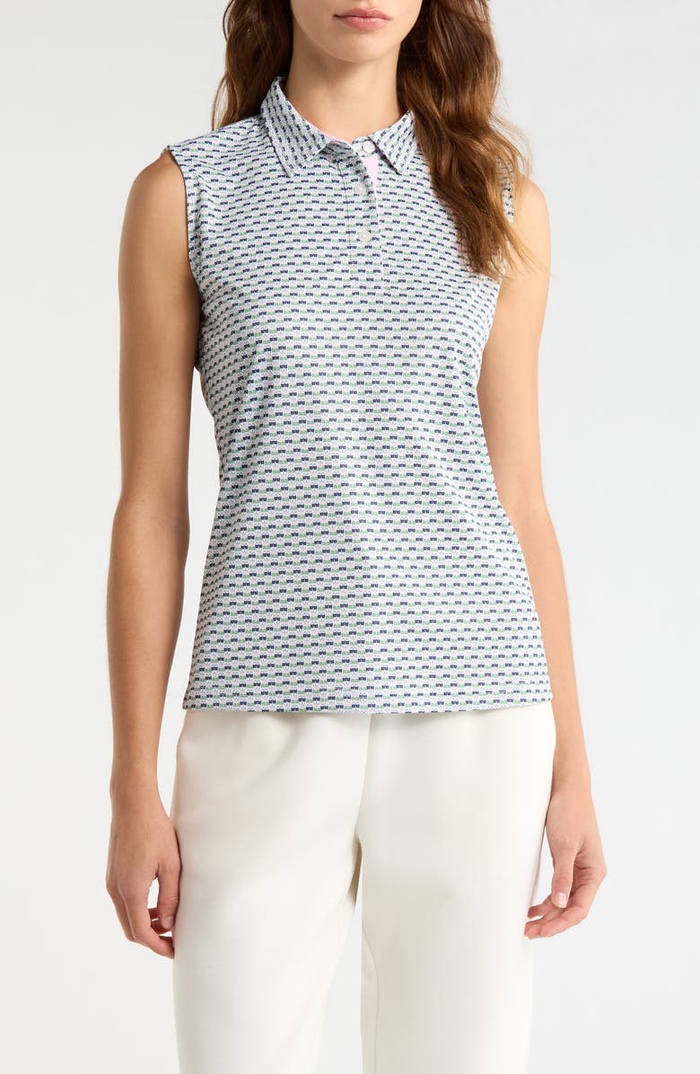 Swannies Grace Sleeveless Polo Top, Main, color, Navy