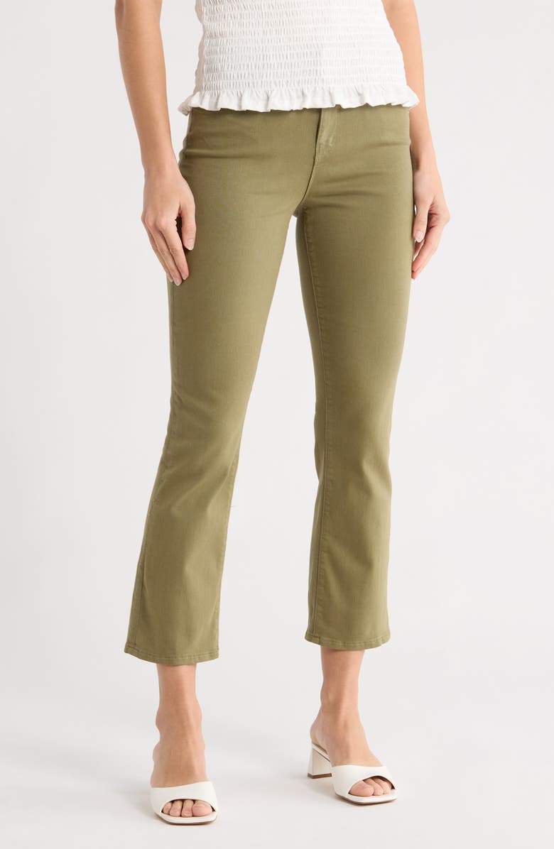 L'AGENCE Tati Crop Bootcut Jeans, Main, color, Basil
