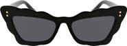 BCBGeneration 51mm Scalloped Cat Eye Sunglasses