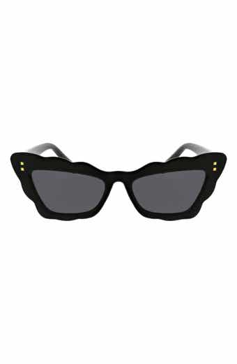 BCBG 51mm Scalloped Cat Eye Sunglasses