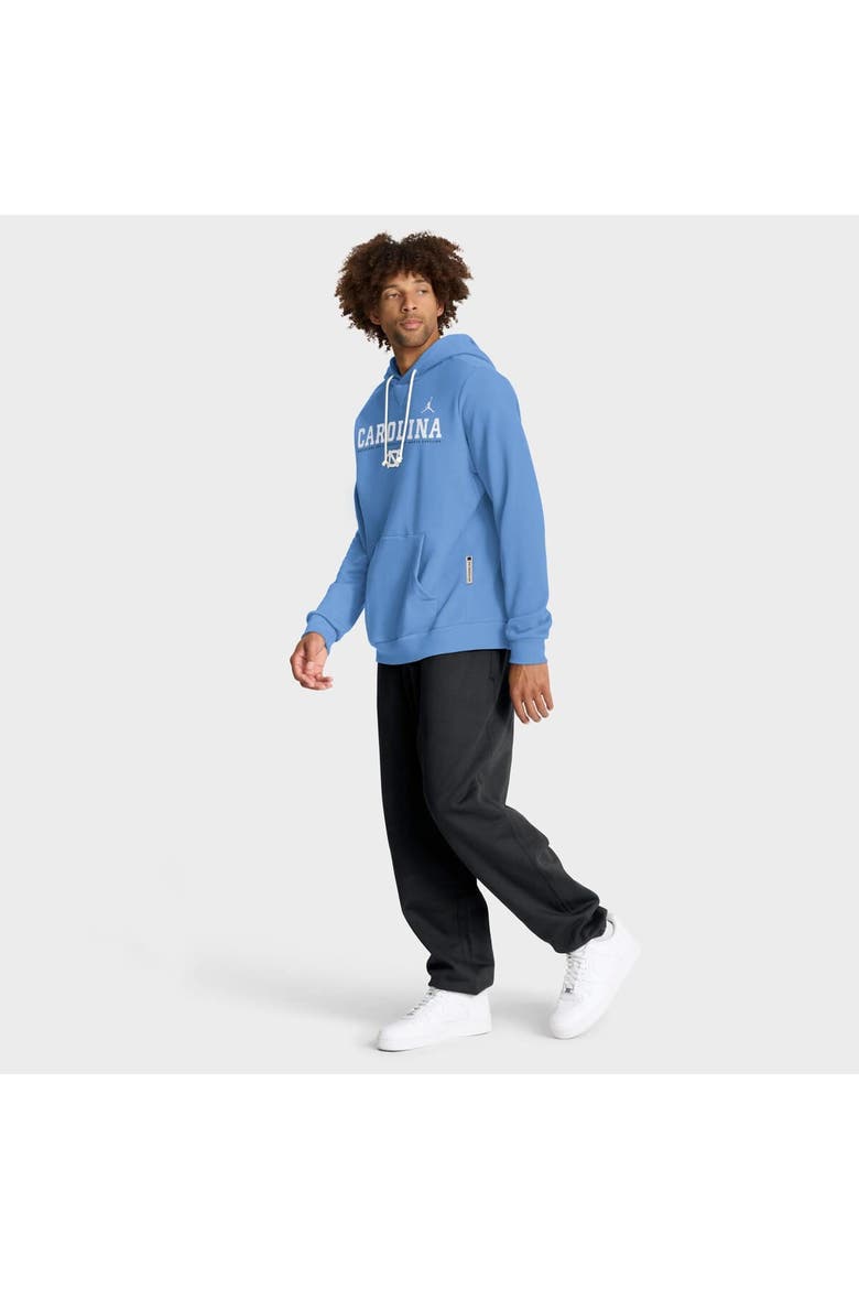 Men's Jordan Brand Light Blue North Carolina Tar Heels 2025 Sideline Standard Issue Dri-FIT Hoodie, Alternate, color, Light Blue