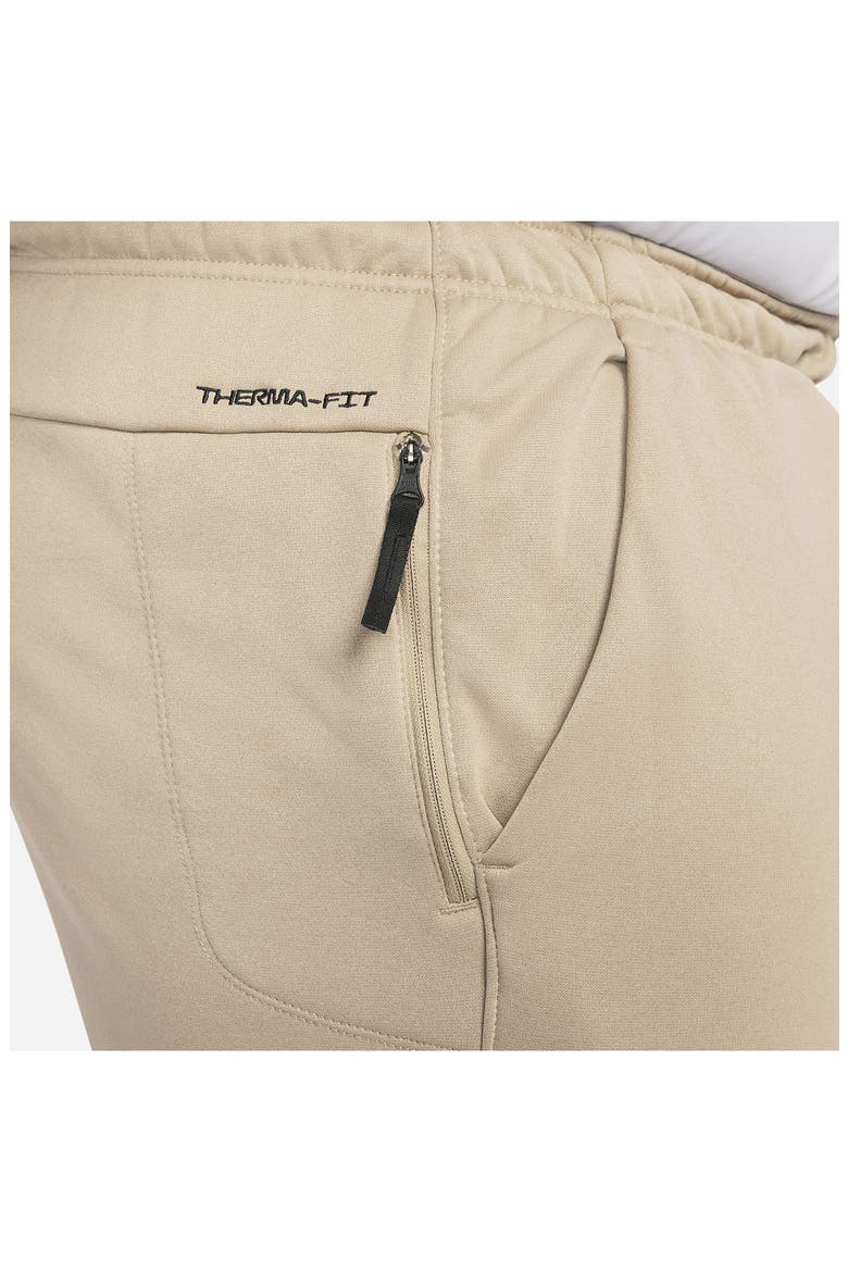 Therma-FIT Sweatpants, Alternate, color, 247 KHAKI/KHAKI/BLACK