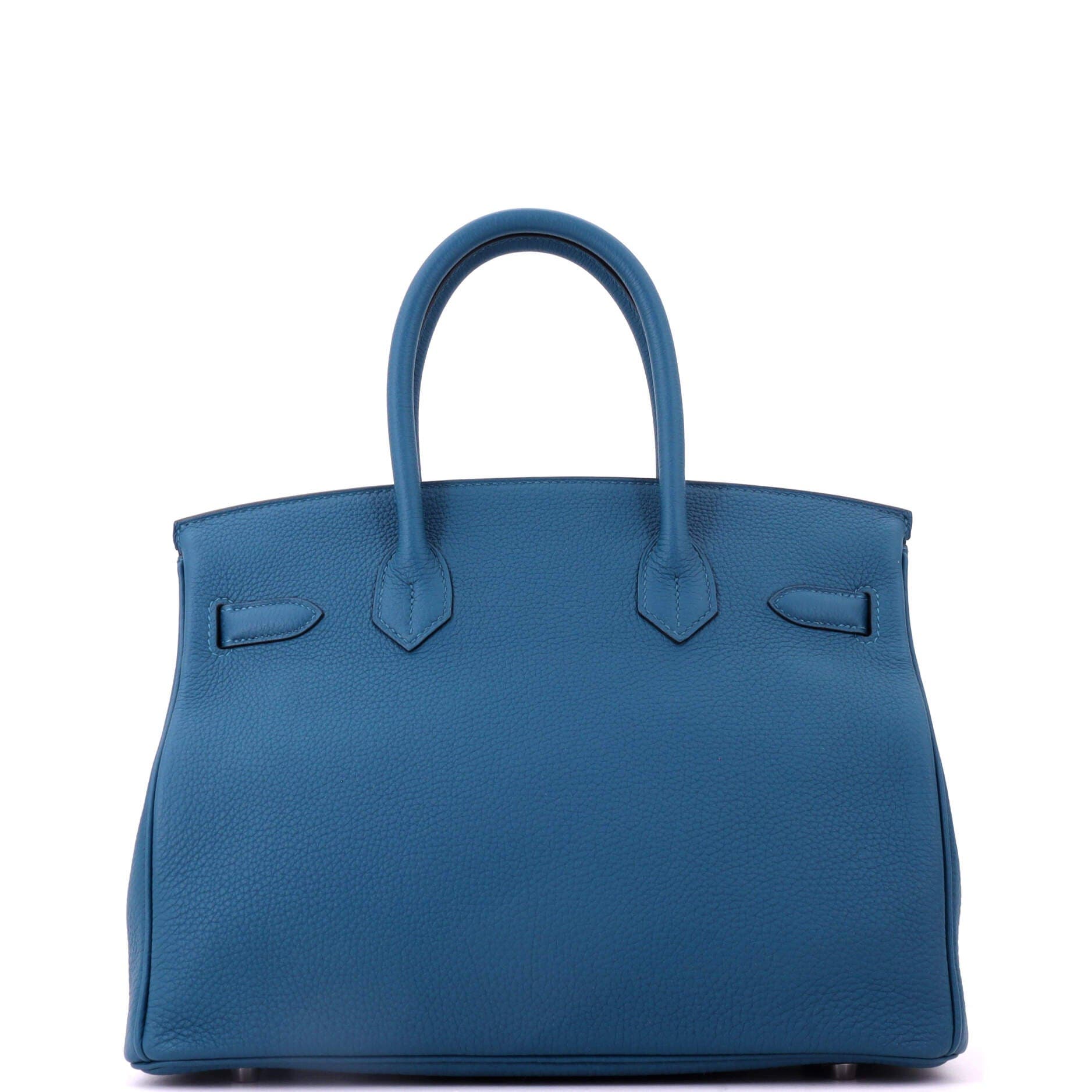 Birkin Handbag Blue Togo with Palladium Hardware 30, Alternate, color, Blue