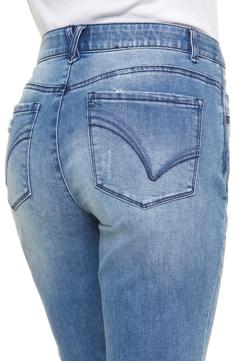 Wit & Wisdom 'Ab'Solution CoolMax<sup>®</sup> High Waist Crop Straight Leg Jeans, Alternate, color,