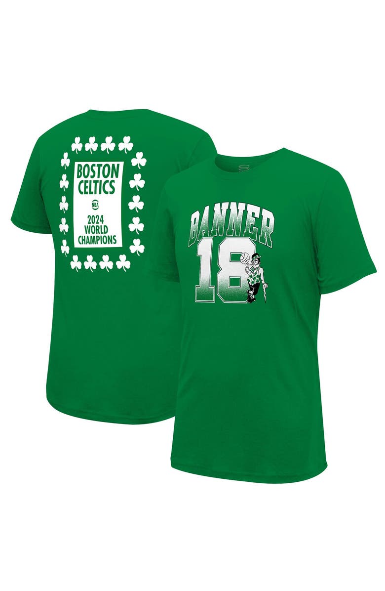 Stadium Essentials Men's Stadium Essentials Kelly Green Boston Celtics 18-Time NBA Finals Champions Banner 18 Play T-Shirt, Alternate, color, 