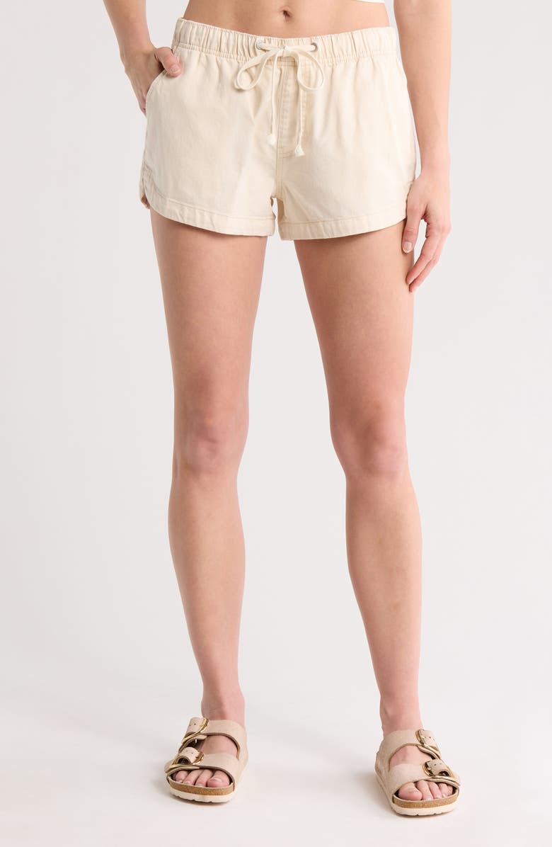 Roxy Summit Dolphin Shorts, Main, color, Parchment - Tec0