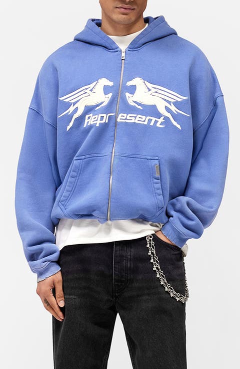 Pegasus Graphic Zip Hoodie
