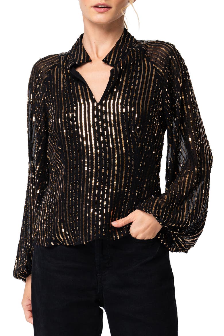 Susanna Sequin Top, Main, color, BLACK