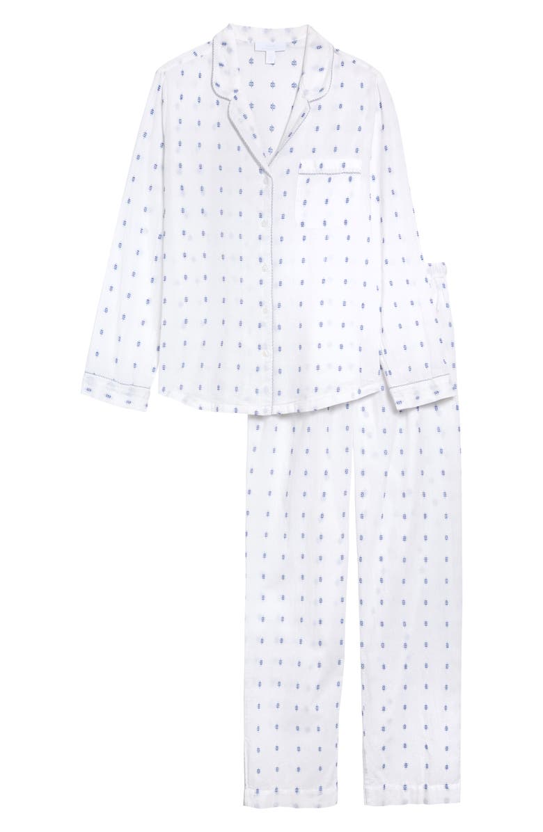 The White Company Cotton Jacquard Pajamas, Alternate, color,