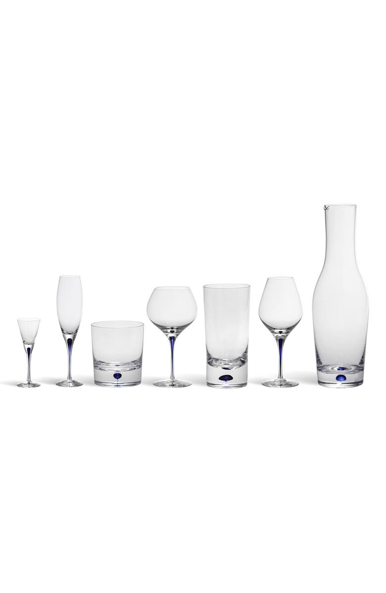 Orrefors 'Intermezzo' Bouquet Glass, Alternate, color, Clear/ Blue