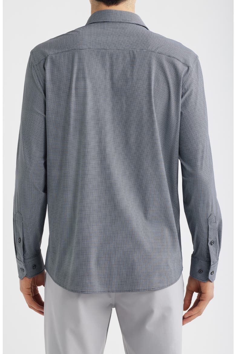 XC Motion Performance Knit Button-Up Shirt, Alternate, color, BLACK BOX