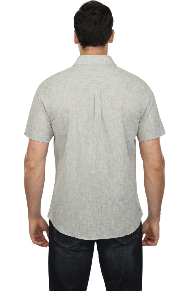 Vustra Pattern Linen Short Sleeve Shirt, Alternate, color, 