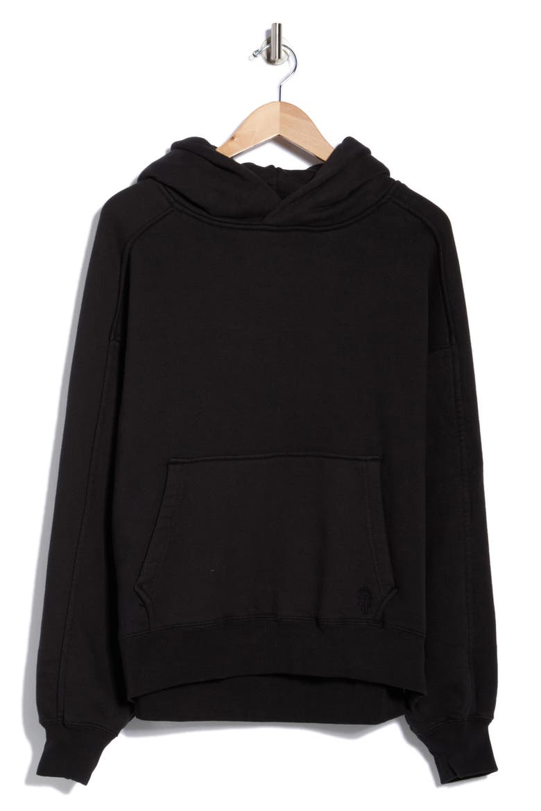 A Cut Above Cotton Hoodie, Alternate, color, BLACK
