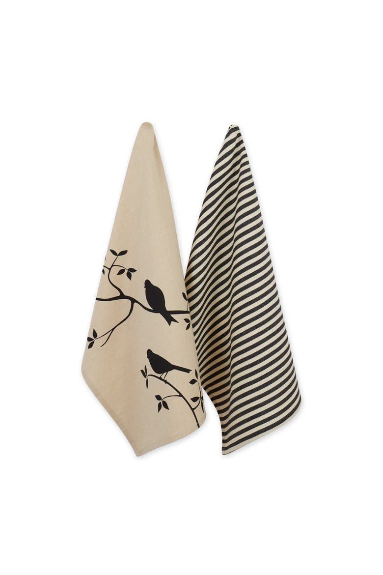 Bushel & Peck Birds Dishtowel Set/2, Main, color, Birds