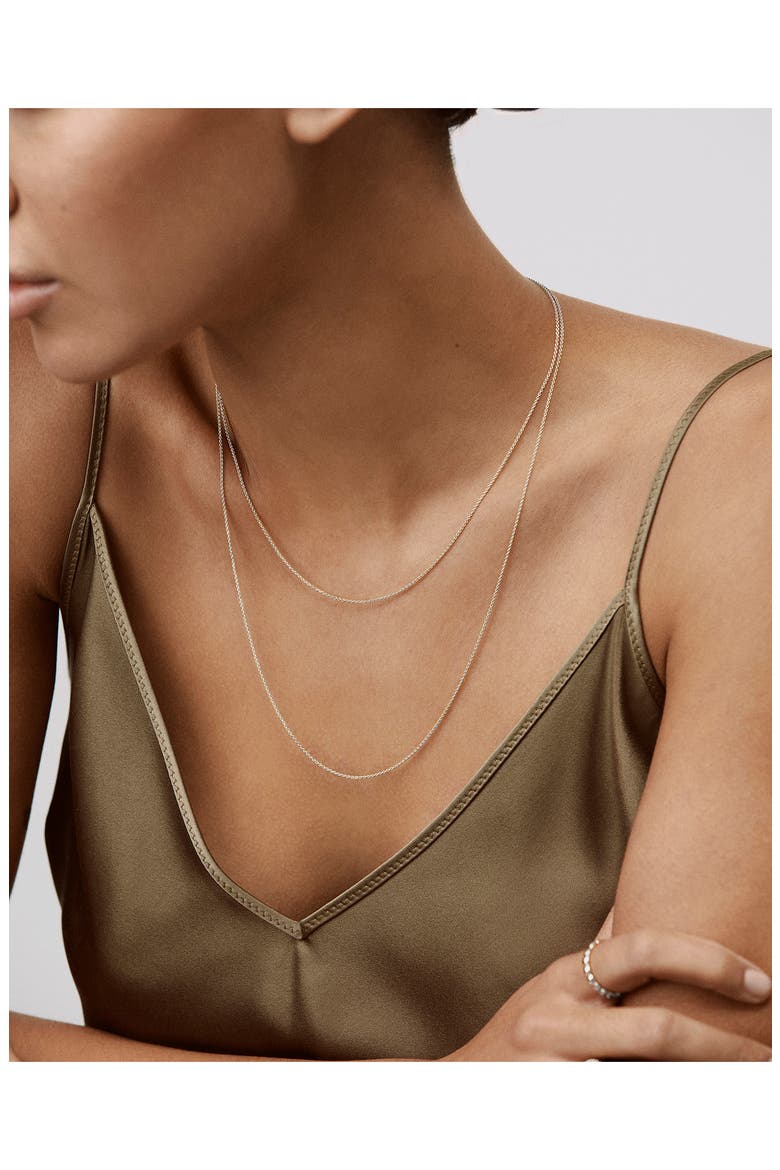Fine Chain Necklace, Alternate, color, STERLING SILVER