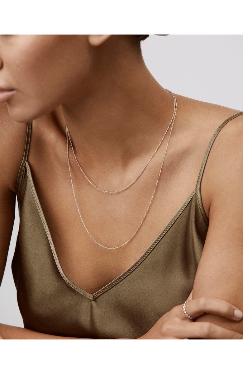 Monica Vinader Fine Chain Necklace, Alternate, color, Sterling Silver