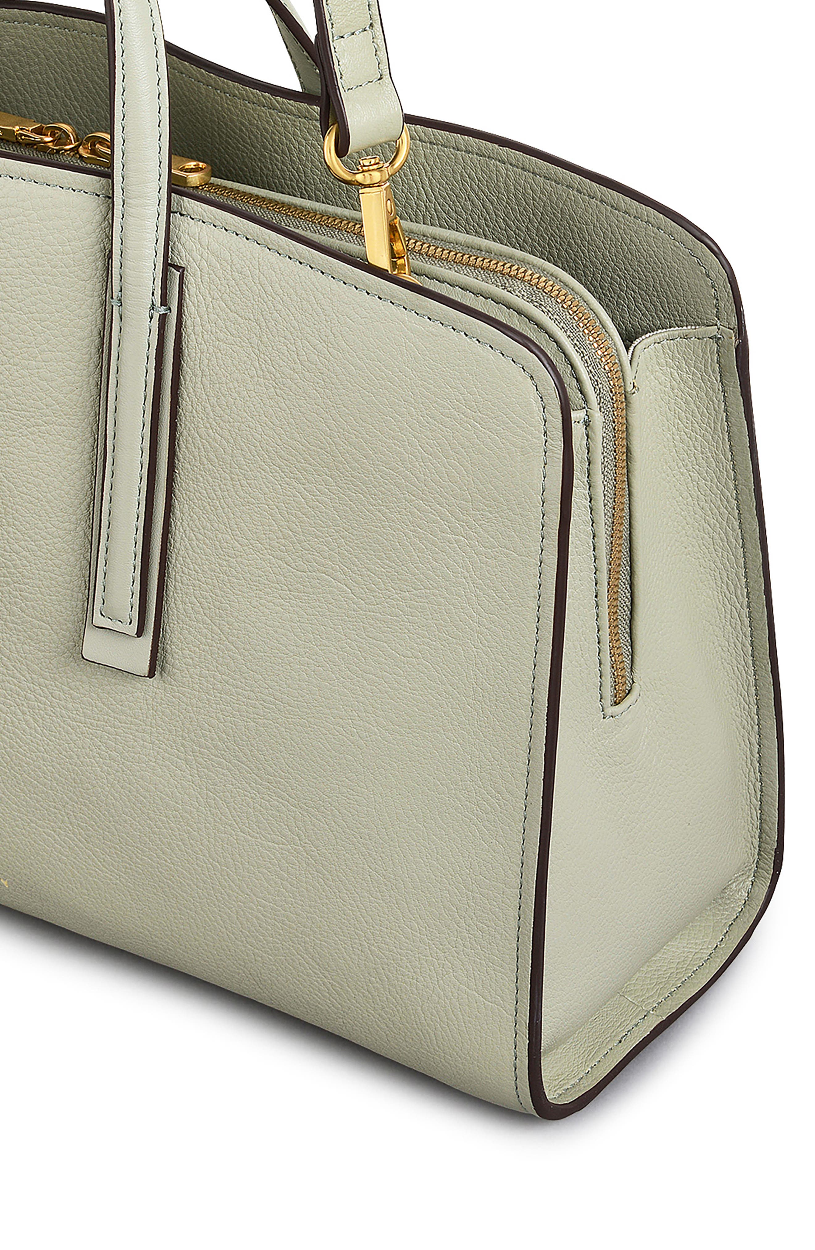 Radley Arragon Row Medium Zip Around Satchel Bag, Alternate, color, Drizzle