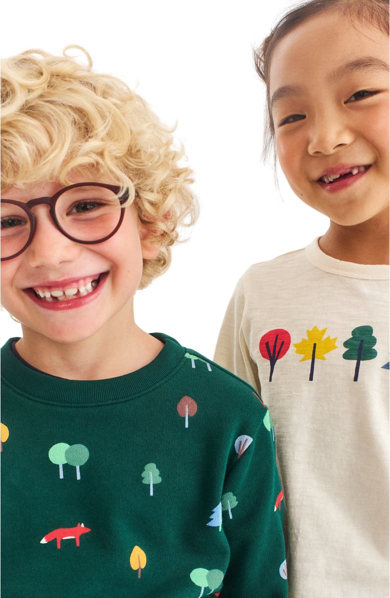 Primary Kids Long Sleeve Foliage Tee, Alternate, color,