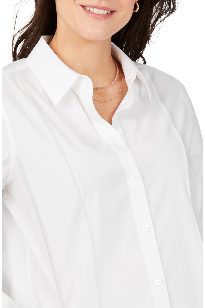 Gianna Pleated Blouse, Alternate, color, WHITE
